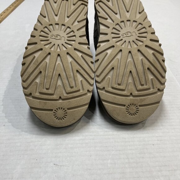 UGG Neumel Street Graffiti Boots Slate Womens 10 Orange Shearling Lined Lace Up - Picture 7 of 16